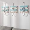 Coat Hook with Hanging Holes No Drilling Needed Hooks Marine Style Iron Wall Hook for Entryway Bathroom Kitchen Keys