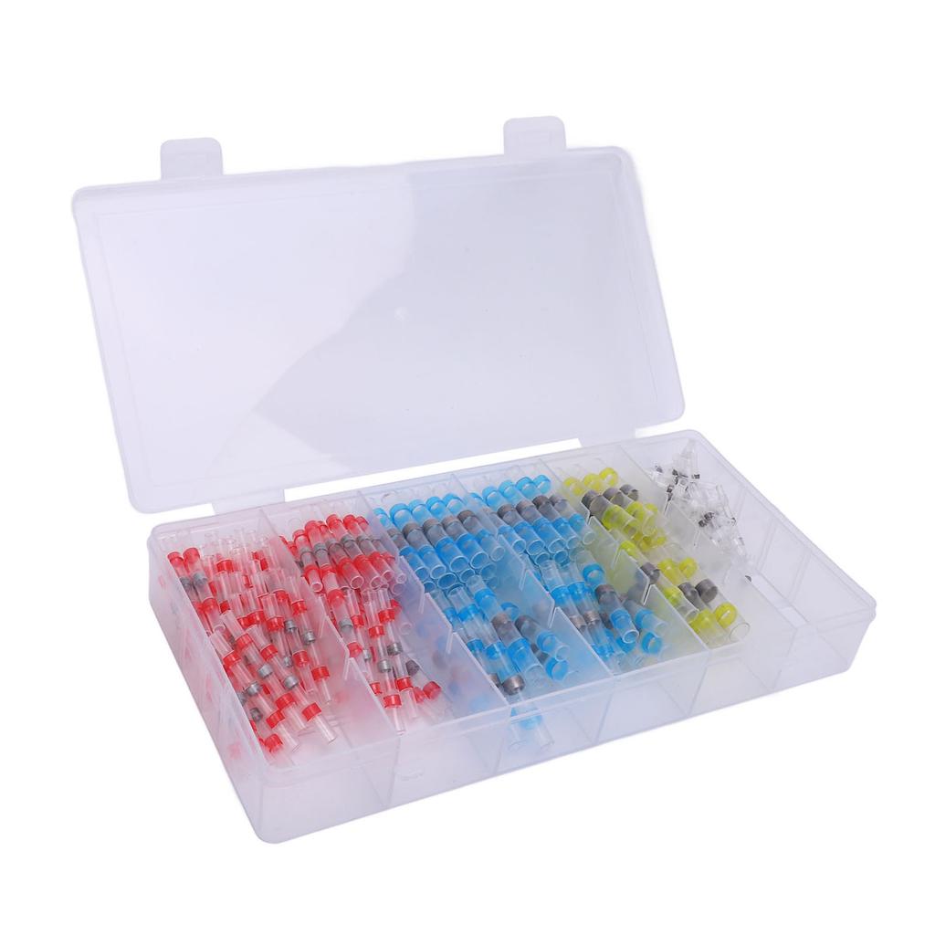 Термоусадочные паяные обжимные клеммы для проводов, комплект, водонепроницаемые, паяльные термоусадочные соединители для