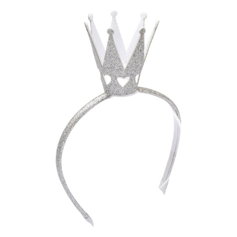 Sparkling Tiaras Crown Headband for Party Soft Padded Hairhoop Hair Accessory for Parties and Birthday Festival Hairband