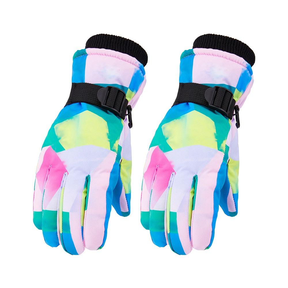 Warm Children Ski Gloves Waterproof Kids Winter Mittens Cute Snow Gloves Snow Snowboard