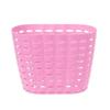 Детская велосипедная корзина Пластиковая Утолщенная Маленькая Передняя Корзина на Руль для Мальчиков и Девочек Розовая