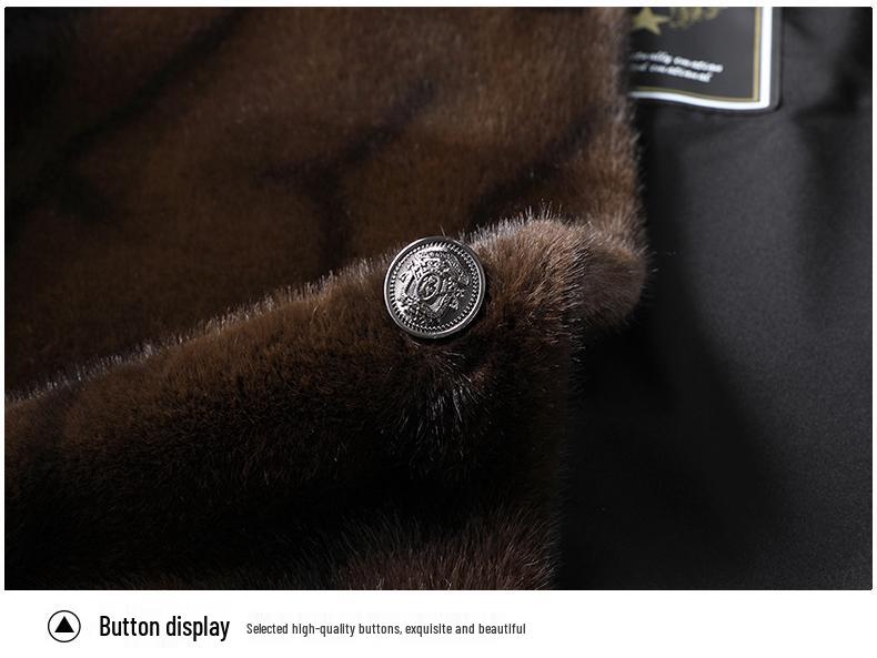 Мужской зимний шерстяной пальто-жакет свободного кроя на одной пуговице, цвет Золотистый Соболь, Вельвет, Зима 2025