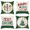 Christmas Day Party Decoration Pillowcase Nutcracker Princess Pattern Is Suitable for Home Room Living Room Sofa Cushion Cover