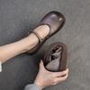 Fashion GKTINOO 2025 Spring New Soft Soled Genuine Leather Retro Flat Shoes Comfortable Lightweight Commuting Women's Shoes