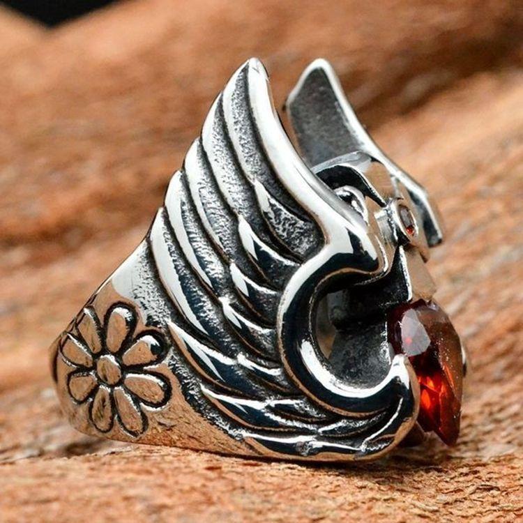 Мужской панк-индивидуальный узор из титановых стальных колец Кольцо Тора