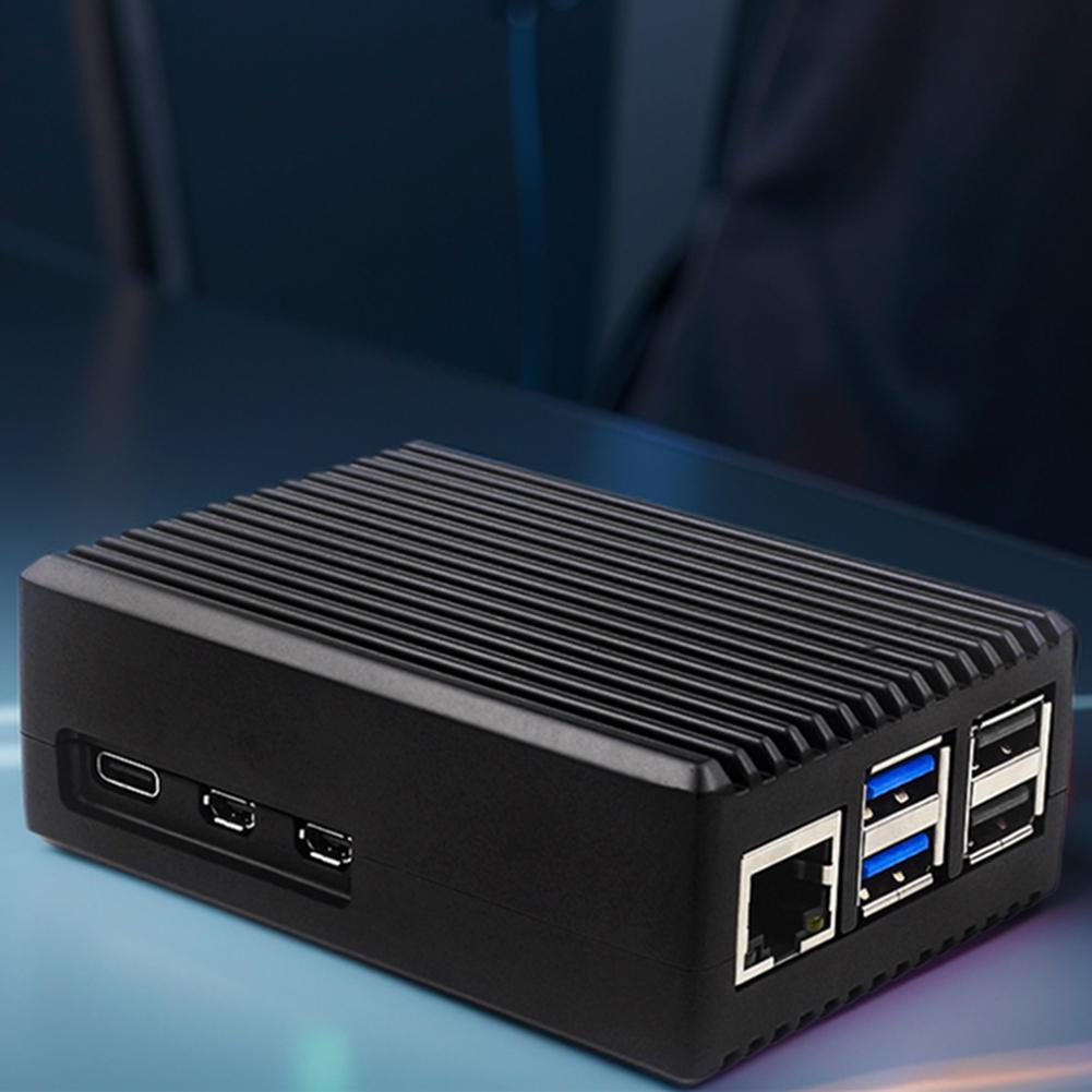 Корпус из алюминиевого сплава Корпус с радиатором и вентилятором Корпус с охлаждающим вентилятором Металлический корпус Охлаждающий корпус Подходит для Raspberry Pi 5