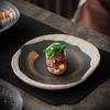 Японская каменная керамика Трехногая миска Посуда 7 дюймов Керамическая тарелка для фруктов, десертов, завтрака, закусок Салатник Кухонные принадлежности