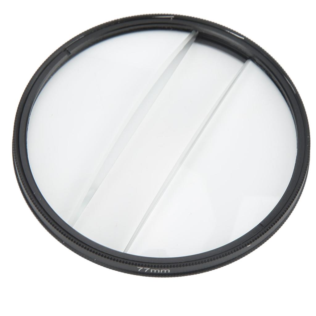 Camera Special Effects Filter Double Half Moon Glass Split Diopter Filter Foreground Blur Photography SLR Accessory