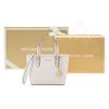 Michael Kors Jet Set логотип-буквы логотип застежка-молния Сумка-тоут Сумка-шоппер через плечо сумка на плечо кожаная сумка мини женская молочно-белый