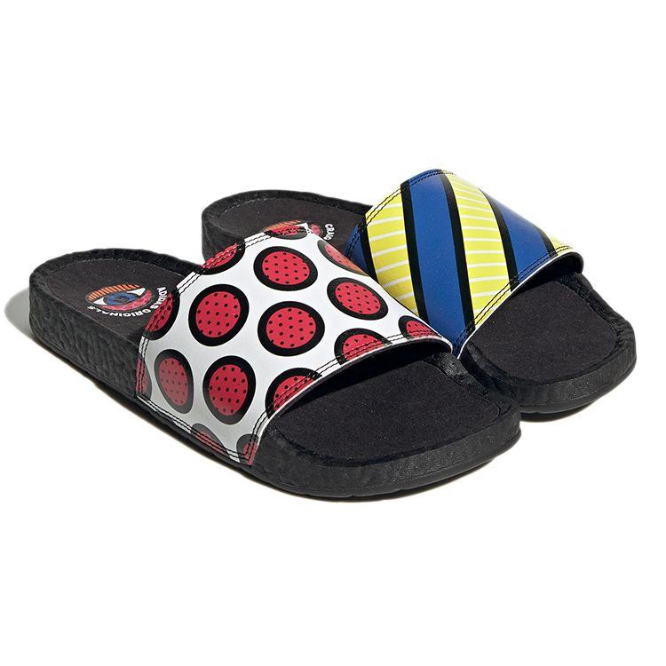 Adidas Adilette Boost Slide Pop Art Unisex Sneakers Black Core-Black Cloud-White GY5351