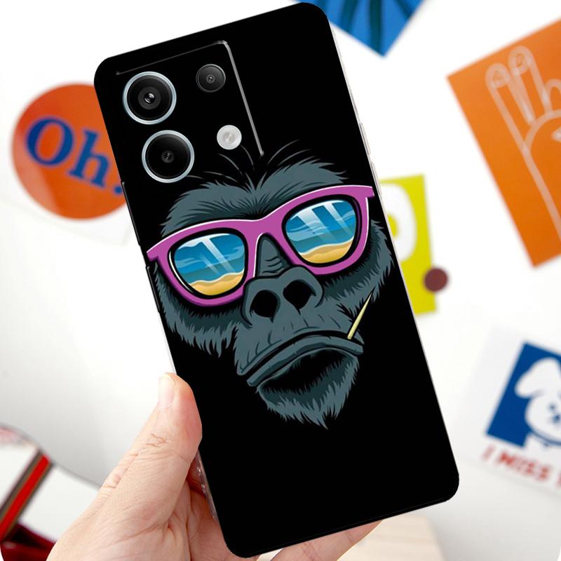 Мультяшная обезьянка Чехол Для Xiaomi Redmi Note 13 Pro 10 11 12 14 Pro 11S 12S Чехол Для Redmi 15 12C 13C 14C 10C