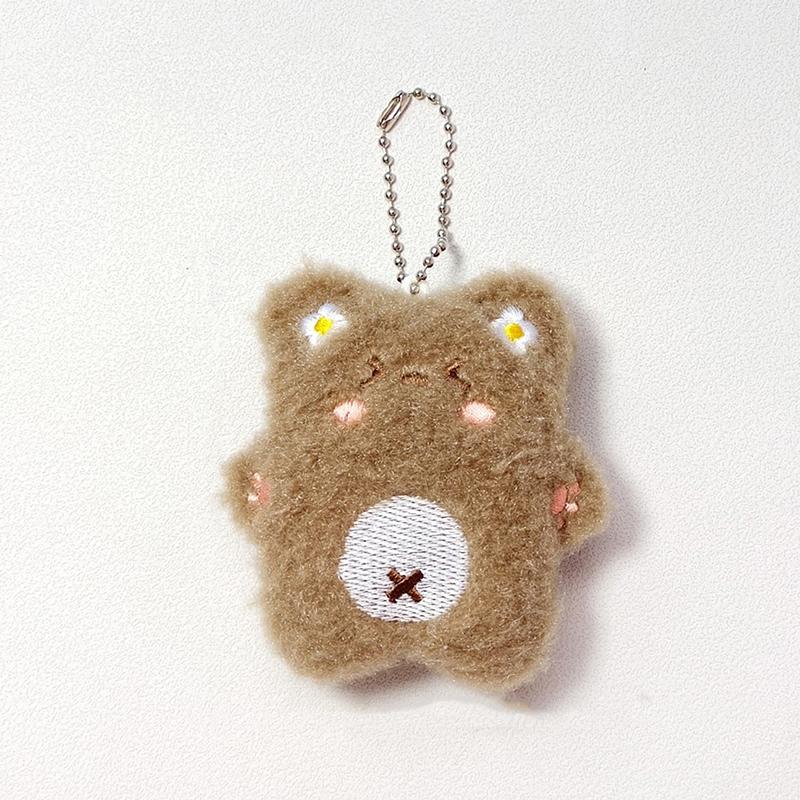 Брелок-подвеска в виде мультяшного медведя, пищащая милая плюшевая кукла, игрушка кавайная, мягкая сумка, подвески, украшения для пары друзей, подарок