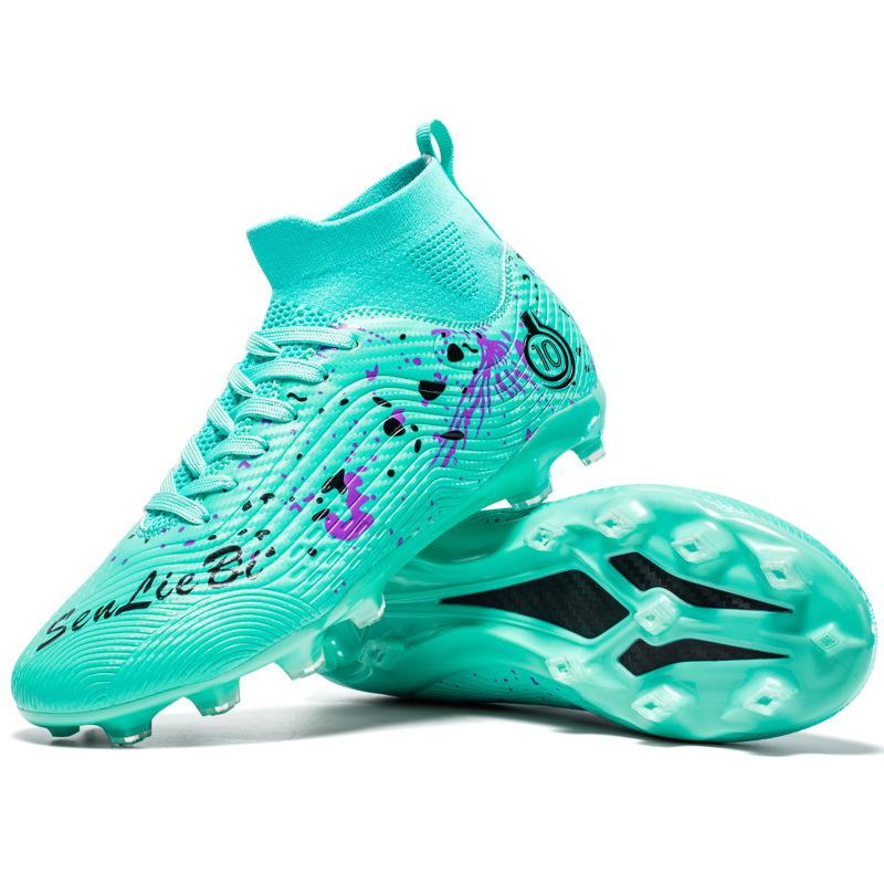 High-Top Football Shoes For Men And Women, Adult Long-Nail Football Shoes, Adolescent Students, Broken-Nail Training Shoes