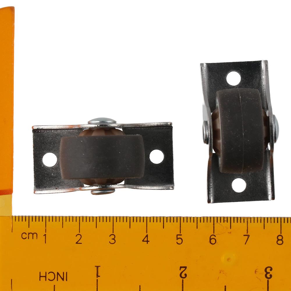 4 шт. 1'' Фиксированные колеса-ролики Мини Маленькие Колеса-ролики Прочные Бесшумные Шариковые Подшипники Шкаф Тележка