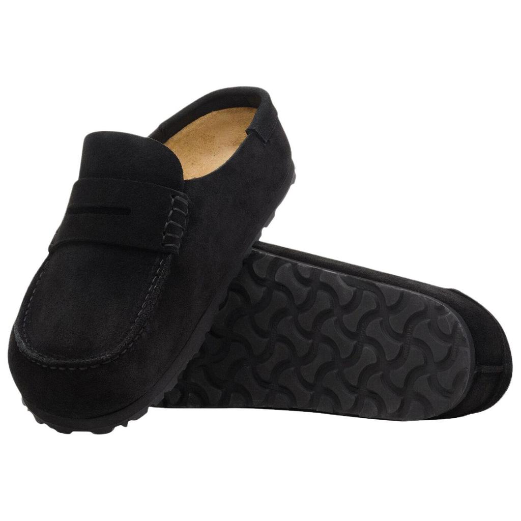 Birkenstock Неаполь Резиновая подошва Без специальных функций Закрытый носок Тапочки Унисекс Черный Узкие 1030813