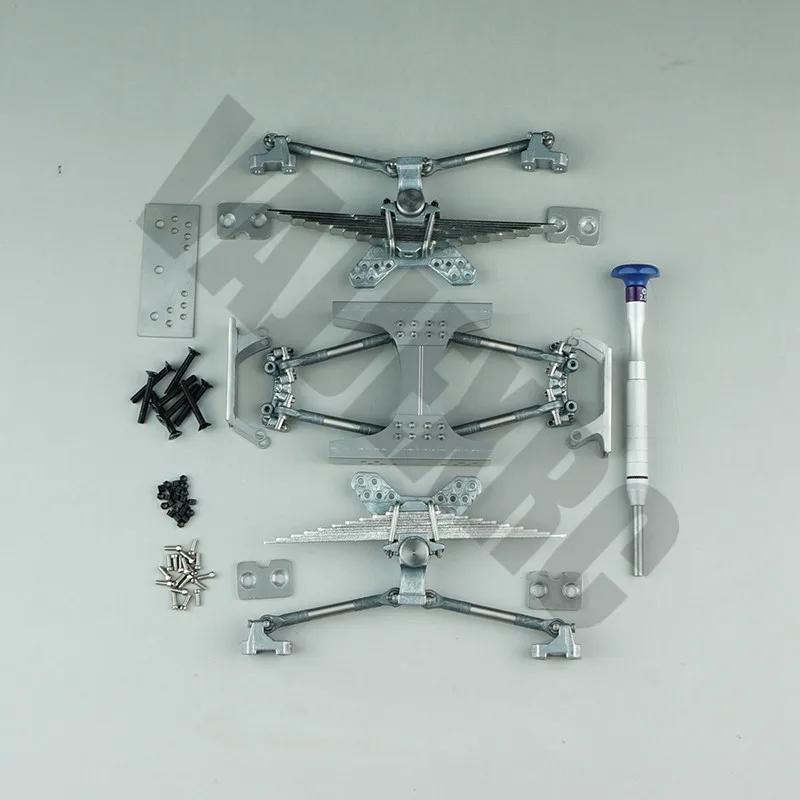 Metal Two-axle Rear Suspension Without Axle for 1/14 Tamiya Remote Control Truck Scania R620 R470 R730