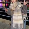Женский высококачественный клетчатый шарф – универсальный зимний шарф и шейный платок из искусственного кашемира.