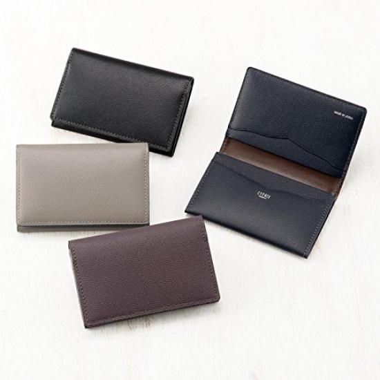 Визитница Cypris Perlanera с идеальным подарком для или темно-синий x 8444 ремешок, кожа, День отца, День рождения, парень, шоколадный,