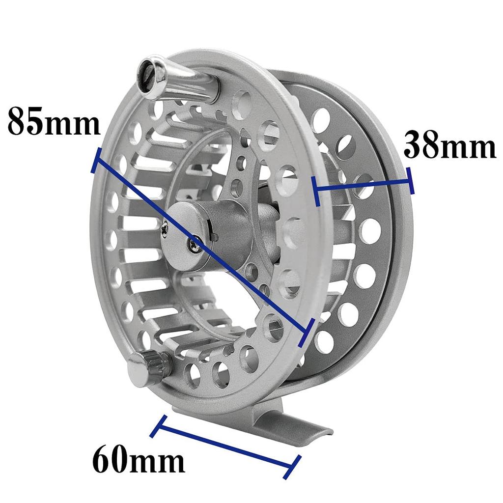 Рыболовные снасти Oruldo Катушка для нахлыстовой ловли Большая шпуля Катушка для нахлыстовой ловли qb010212a02n0 "Fulard A" (Серебристый/85 мм)