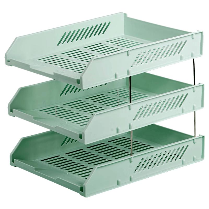 SIMAA Morandi Three-Tier Desk File Organizer