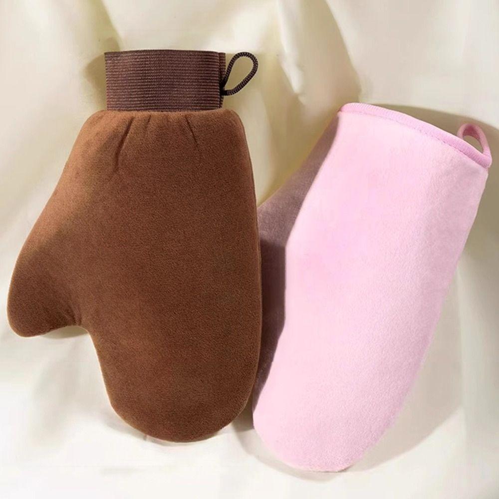 Двусторонняя варежка для автозагара, моющаяся перчатка для тела, лица, перчатка для автозагара, новая щетка для загара для автозагара