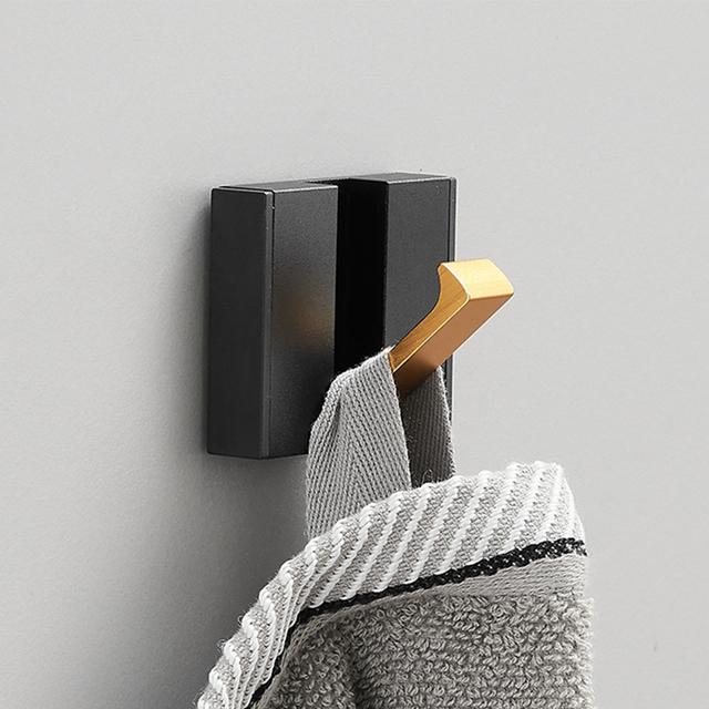 Folding Towel Holder Punch-free Wall Hooks Coat Clothes Rack  Towel Hanger Bathroom Shelf Kitchen Tools for Home Accessories