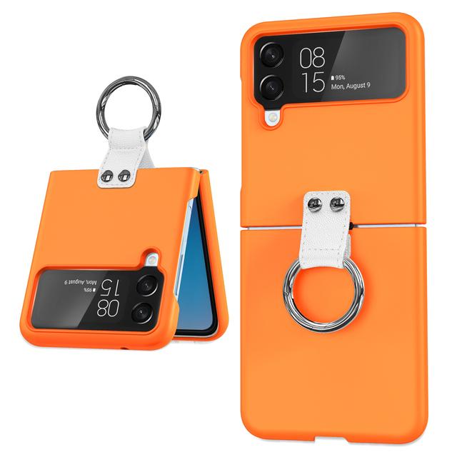 Противоскользящий ремешок, модный чехол для мобильного телефона для Samsung Galaxy Z Flip4 5g Flip 4 Flip3 Flip 3 Zflip4, противоударный чехол с кольцом-держателем