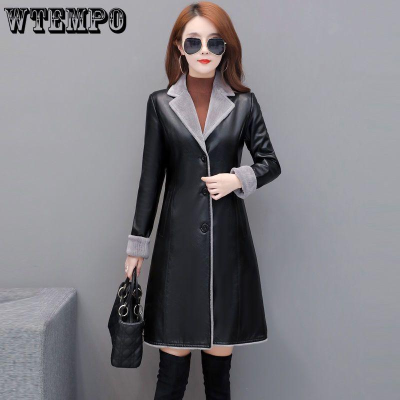 Утолщенное пальто из овечьего меха, женское осенне-зимнее пальто средней длины, тонкая ветровка из искусственного меха, женская прилив