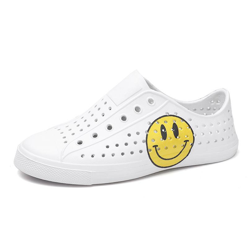 Летняя повседневная обувь для женщин. Легкие лоферы One Step Slip-On. Удобная дышащая обувь с отверстиями. Пляжные сандалии больших размеров для пар.