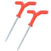2pcs Ice Fishing Rod Holders Ice Drill Augers Winter Fishing Tent Pegs Nail Outdoor Fishing