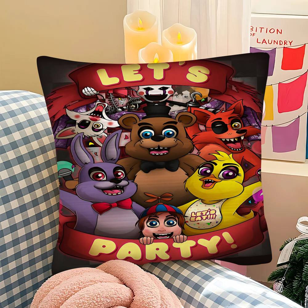 F-Five N-Nights At F-Freddys Игра Наволочка Квадратная Подушка Спальня Диван Досуг Комфорт Подушка Автомобиль Гостиная Украшение Дома
