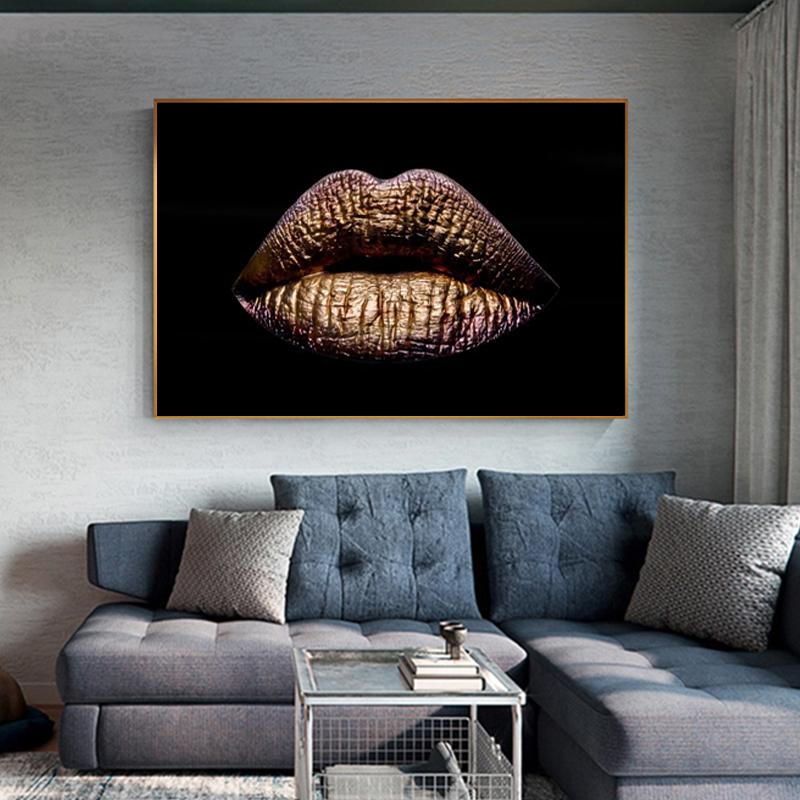 Современное настенное искусство, сексуальные губы, холст, картина, настенные художественные плакаты и принты, настенные картины для гостиной, дома, стены Cuadros