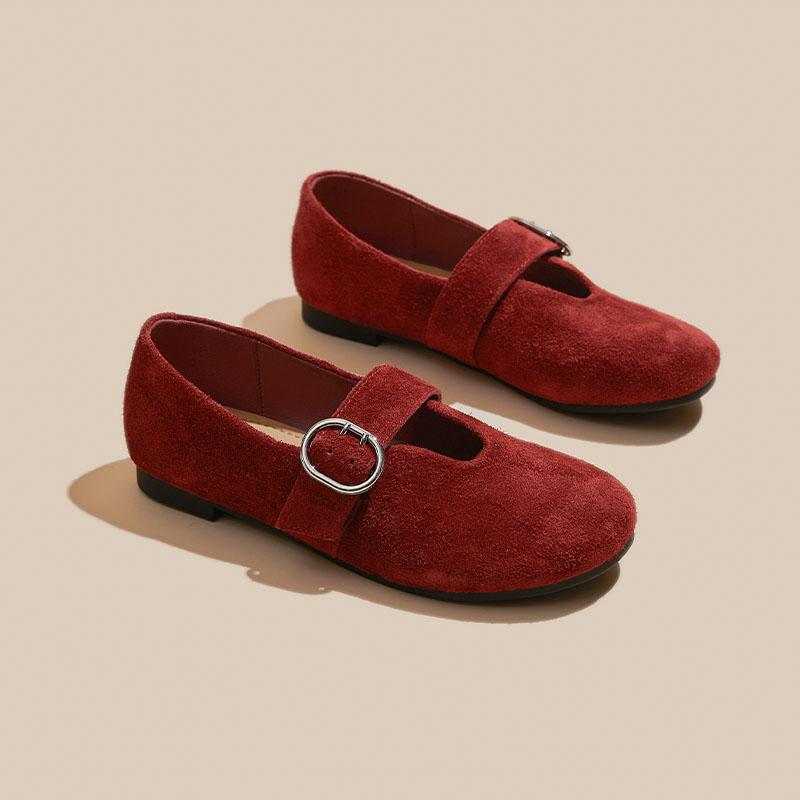 Fashion 2025 New Women's Flats Retro Leather Lace-Ups Women Loafers Large-Size Pumps Female Mary Janes