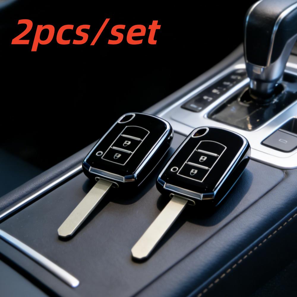 2 шт. Чехлы для корпуса автомобильного ключа для Mitsubishi ASX ASH Outlander Lancer EX Galant Pajero L200