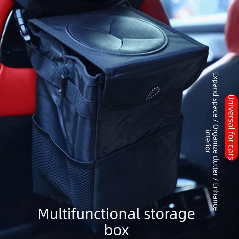 Waterproof Car Storage Bin Washable Car Organizer Organizer Hanging Garbage Bag  Car Accessories