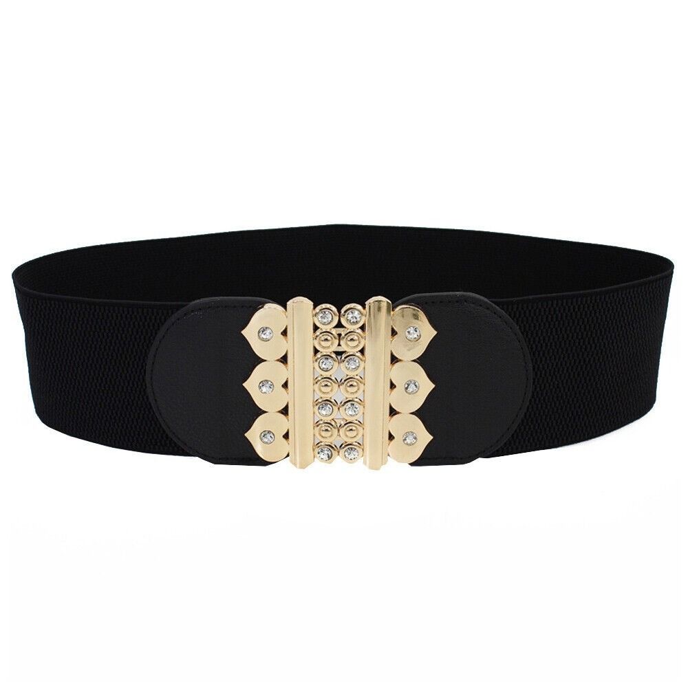 Металлическая пряжка поясной ремень большой размер эластичный широкий ремень удобный широкий пояс женский