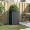 VidaXL Jardinière, Bac à Fleurs, Pot de Plantes, Boîte à Fleurs, Jardinière Surélevée de Jardin Patio Terrasse, Anthracite 841579
