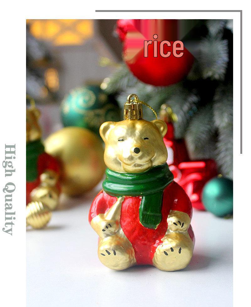 Набор из 72 нерегулярных расписных и гальванизированных рождественских шаров для украшения елки