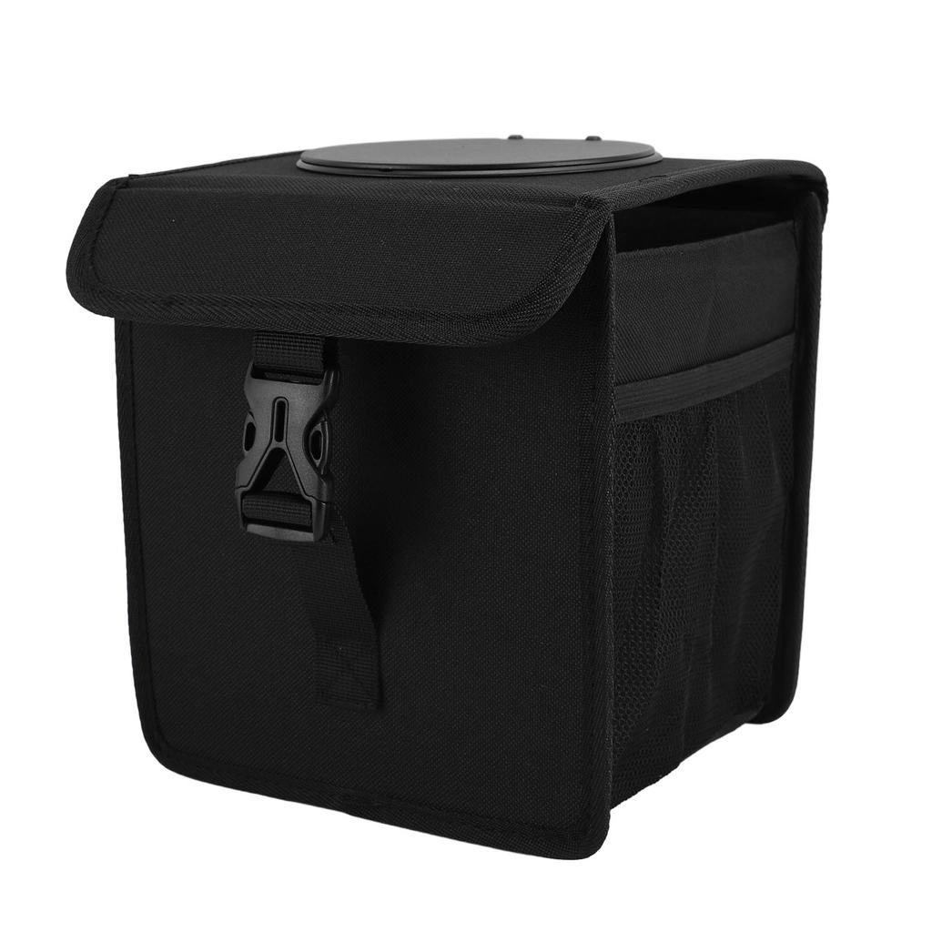 Foldable Car Trash Can with Lid Leakproof Waterproof Multifunction Portable Hanging Car Garbage Can