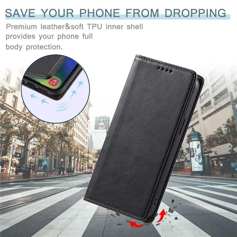 Кожаный чехол-кошелек для телефона XiaoMi POCO X5 Pro F5 M5S RedMi Note 12 Pro Plus 11 для Google Pixel 8 Pro 7A 7 для Huawei P60 Pro P50 P40 откидная крышка