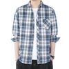 Check Long and Available In Plus Soft Cardigan for and Perfect for Everyday and Casual Wear [FJLTDCP] Men's Shirt, Sleeve, Stylish, Soft, Comfortable,