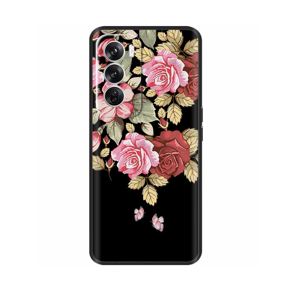 Роскошный painted чехол для OPPO Reno 12 Pro Задняя крышка Силиконовый чехол для телефона для OPPO Reno 12 Reno12 Pro 5G Защитный корпус Capas