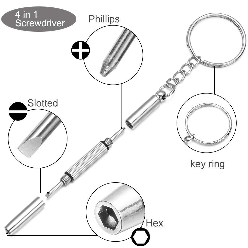 Tweezer 5 Pairs Nose Pads Tiny Screws Eyeglass Repair Kits Stainless Steel Sunglasses Repair Tools