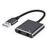 USB Sound Card External Stereo Sound Card with Microphone Port USB To 3.5mm Sound Adapter for PC Laptop Desktop Headsets