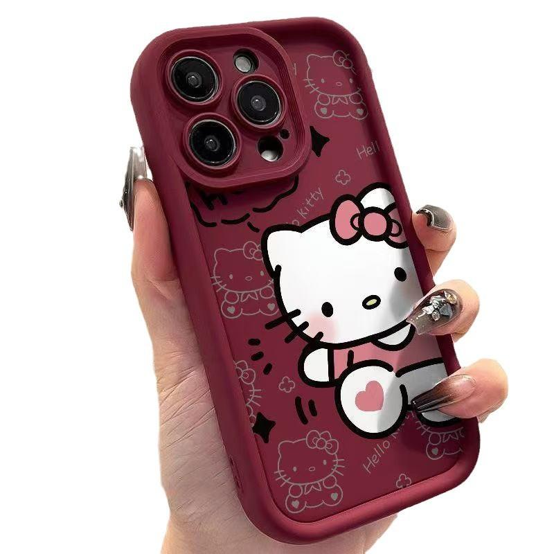 Новый котик KT подходит для чехла для мобильного телефона iPhone13/14/17ProMax 15pro Apple 12 милый 11E Япония и Корея