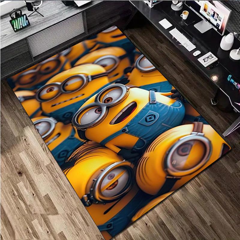 Despicable Minions Rug Carpet Office Decorative Carpet For Living Room Bedroom Door Mat Floor Rug Computer Chair Area Rug