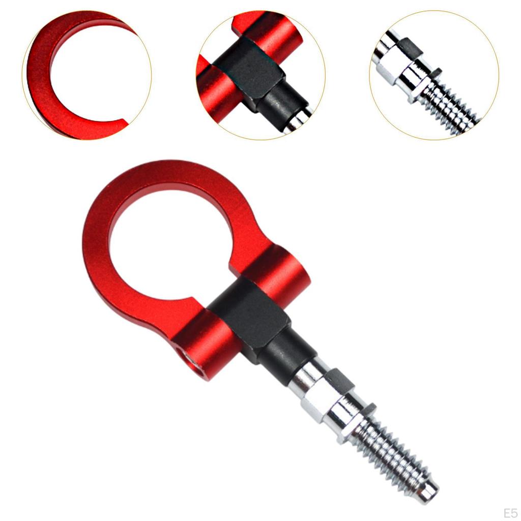 Car Folding Towing Hook Tow Bar Sturdy Swivel Ring Trailer Pull for SUV Truck Cars