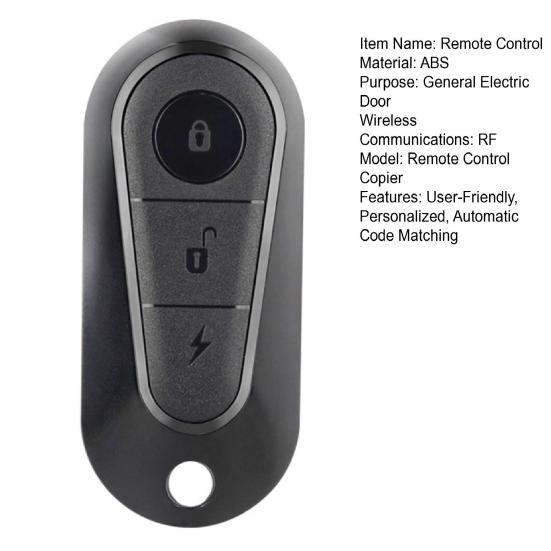 Универсальный пульт дистанционного управления 433 МГц для электровелосипеда, скутера, 3-кнопочный беспроводной ключ для копирования, клонирования для Tailg, быстрый и эффективный открыватель гаражных ворот