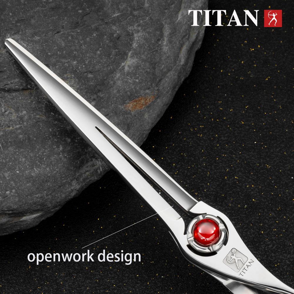 TITAN 7.0 7.5 дюймов профессиональные ножницы для груминга инструменты для питомцев машинка для стрижки собак ножницы для груминга питомцев