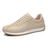 Мода Досуг Бег Летняя Мода Противоскользящие Альпинизм ПУ Кожа Спортивная Обувь Теннис Тренд Горячие Продажи Мужские Белые Плоские Туфли